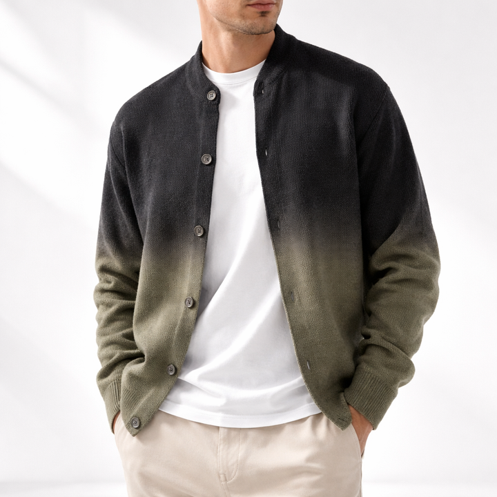 Men's Premium Graded Cardigan Green