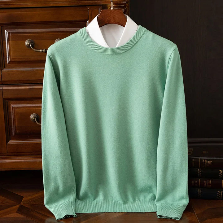 Men’s Premium Merino Wool Sweater Fresh Green
