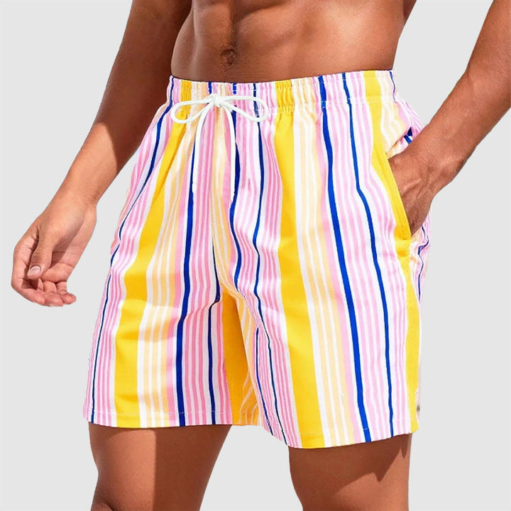 Men's Quick-Dry Beach Shorts Yellow