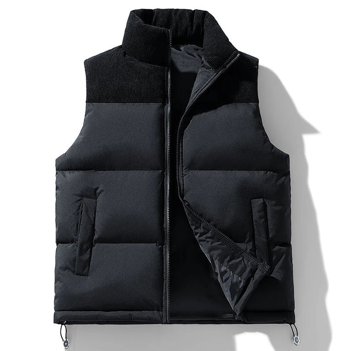 Men's Stylish Quilted Puffer Vest Jacket for Warmth