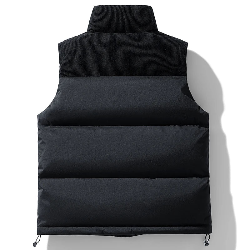 Men's Stylish Quilted Puffer Vest Jacket for Warmth