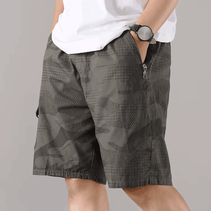 Men's Retro Camouflage Shorts Army Camo