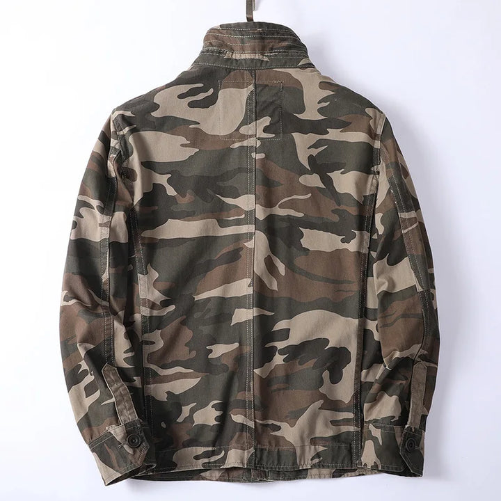 Men's Retro Denim Cargo Jacket