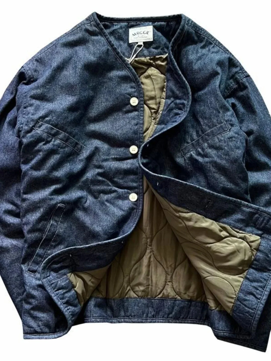 Men's Retro Thick Cotton Stand-Collar Jacket