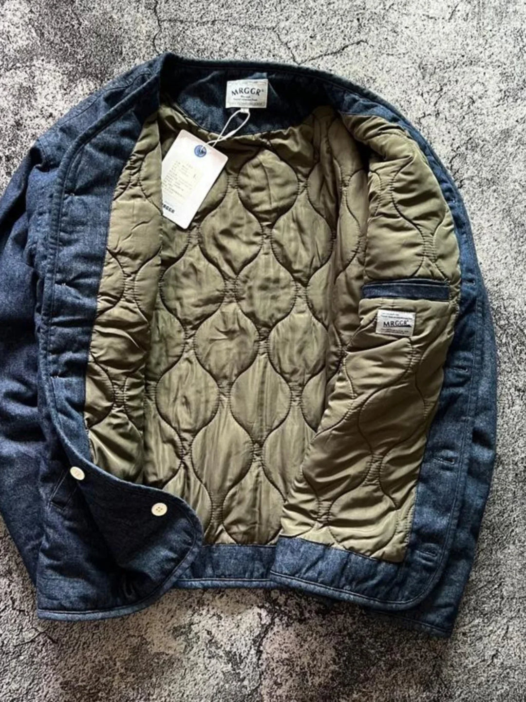 Men's Retro Thick Cotton Stand-Collar Jacket