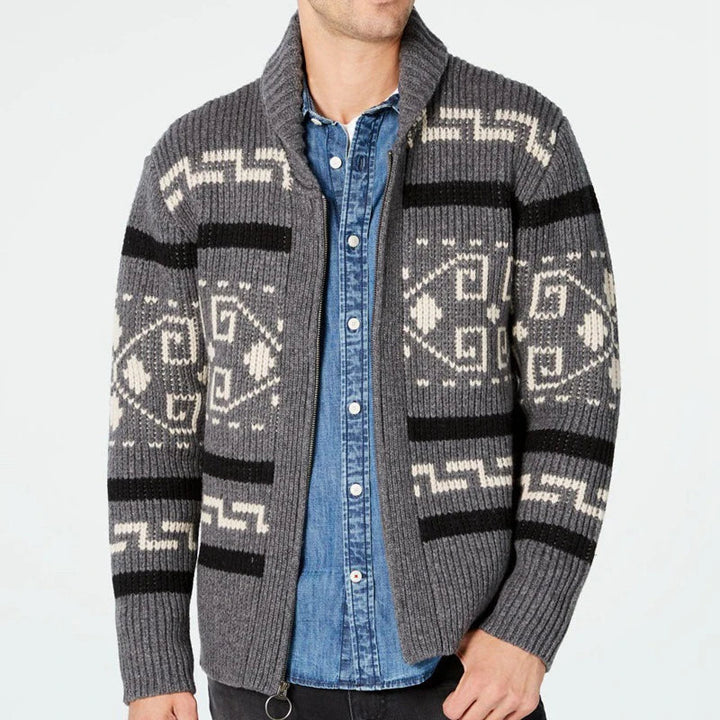 Men's Reversible Wool-Touch Knit Jacket