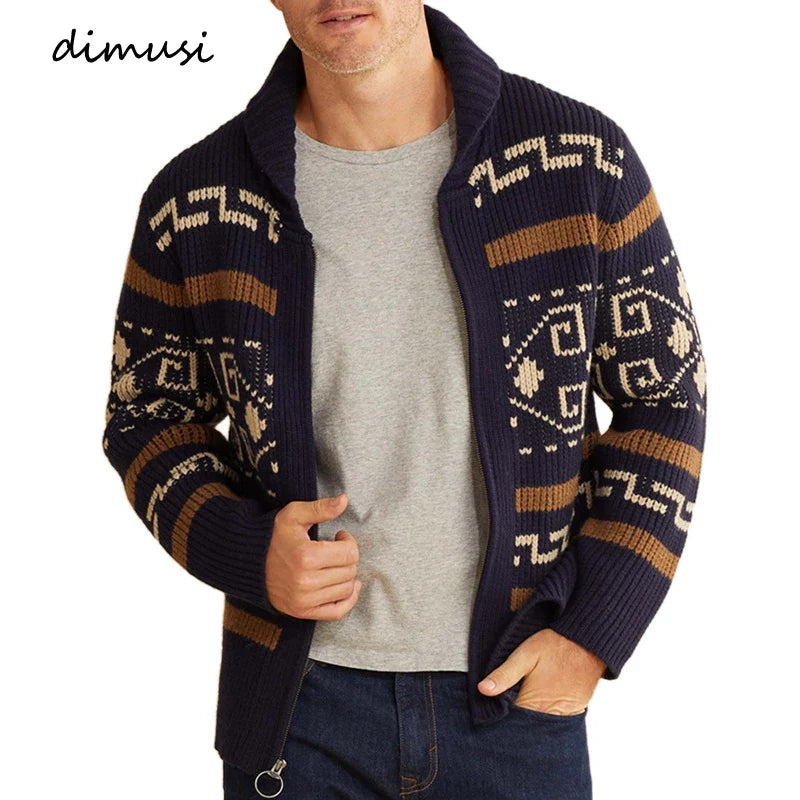 Men's Reversible Wool-Touch Knit Jacket