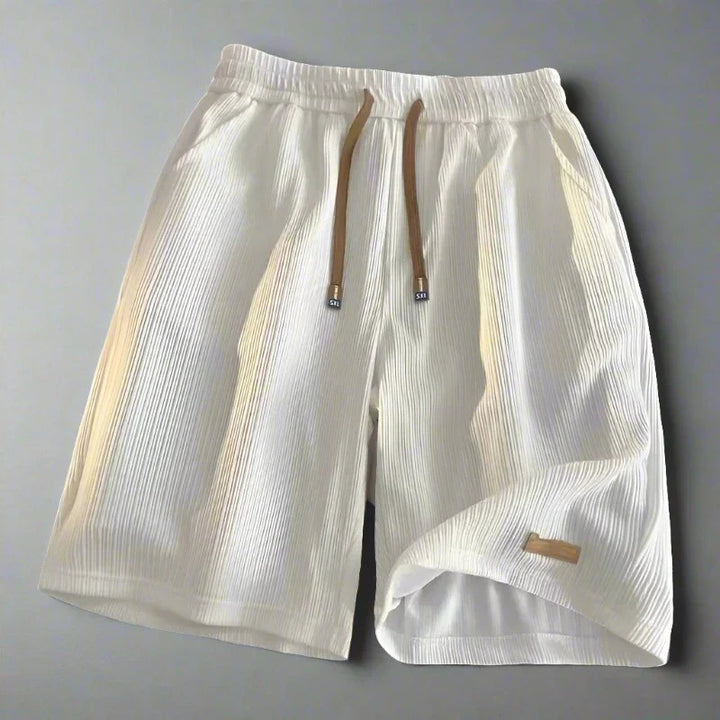Men's Ribbed Relaxed Fit Shorts - Comfortable Summer Casual Wear-MODAUTLET