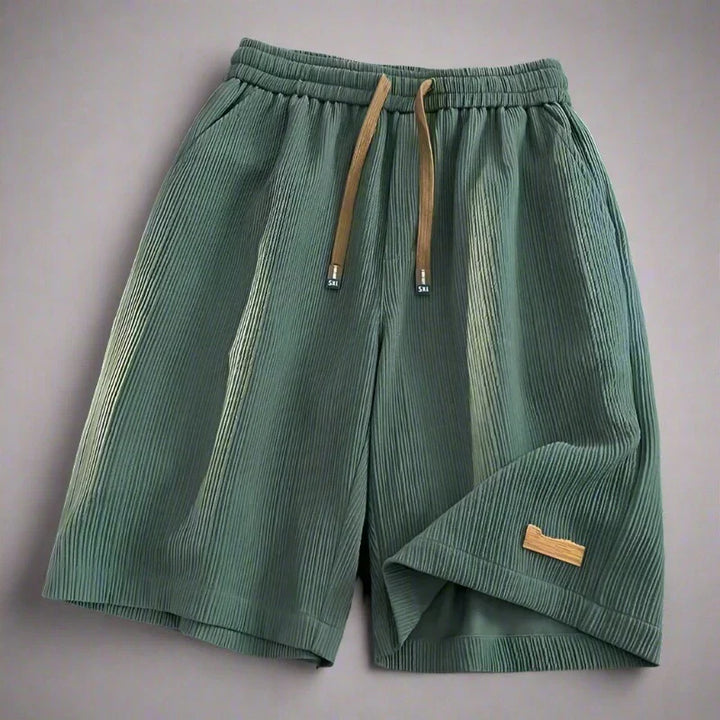 Men's Ribbed Relaxed Fit Shorts - Comfortable Summer Casual Wear-MODAUTLET