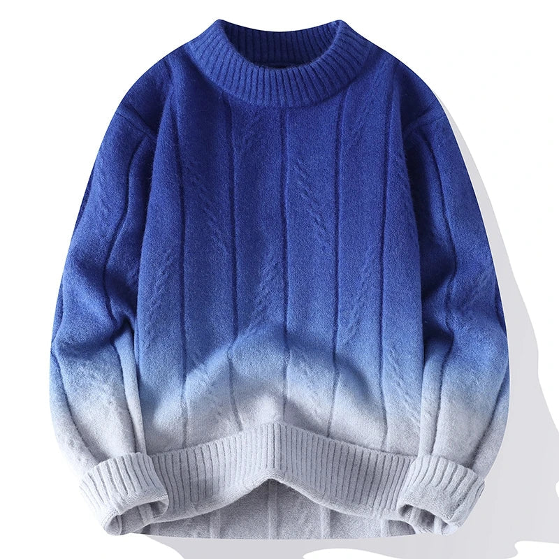 Men's Rust & Ash Duskflow Knit Sweater Blue