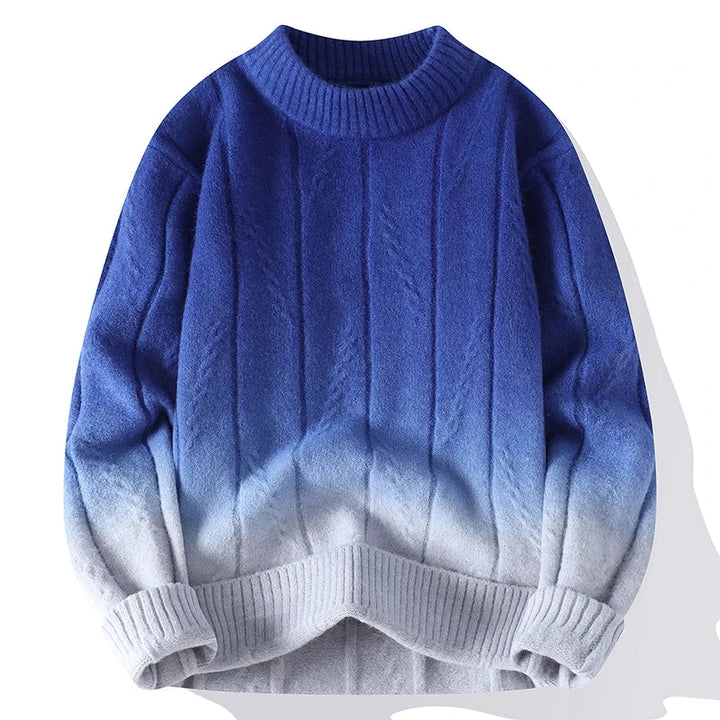 Men's Rust & Ash Duskflow Knit Sweater Blue