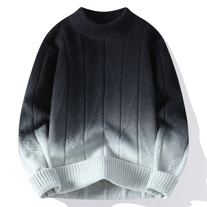 Men's Rust & Ash Duskflow Knit Sweater Black