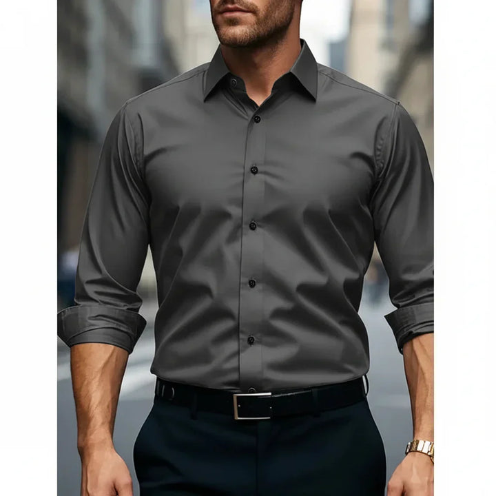 Men's Long Sleeve Button-Down Collar Shirt