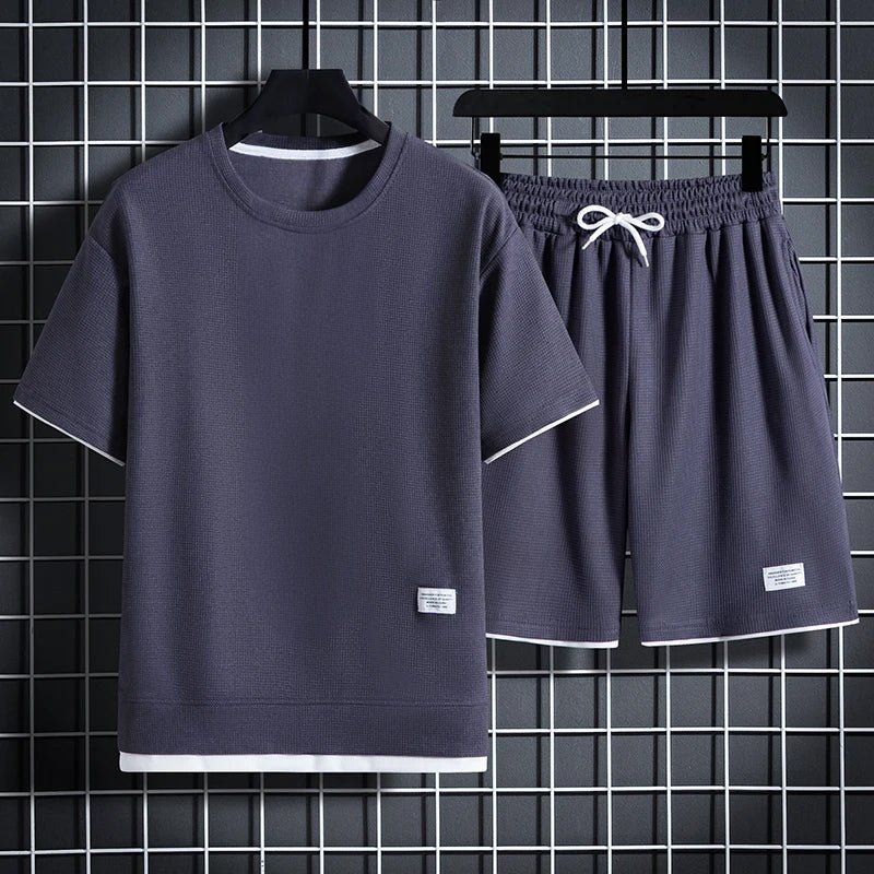 Men's Sporty Casual Set Gray