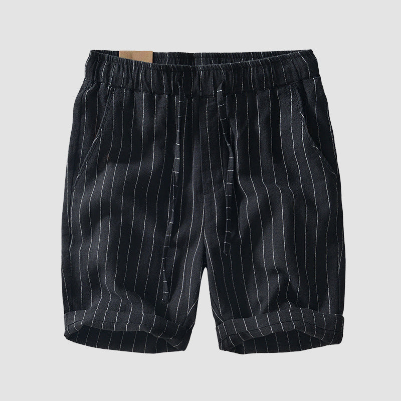 Men's Striped Drawstring Shorts - Casual Summer Wear-MODAUTLET