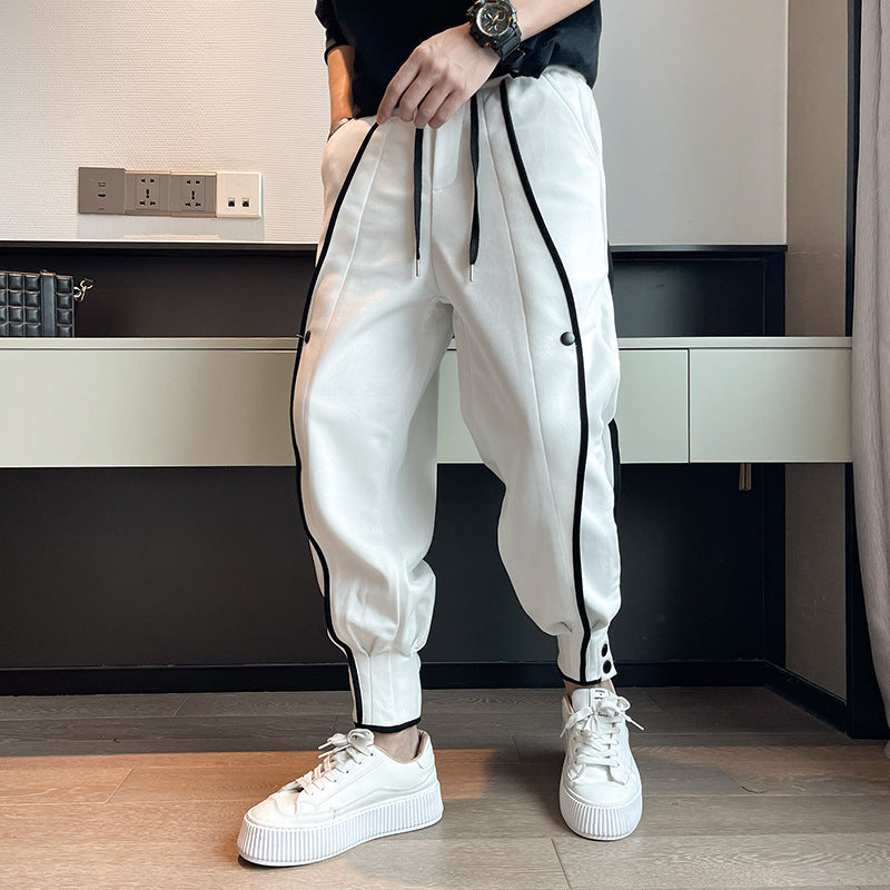 Men's Tapered Joggers with Drawstring Waist and Pockets