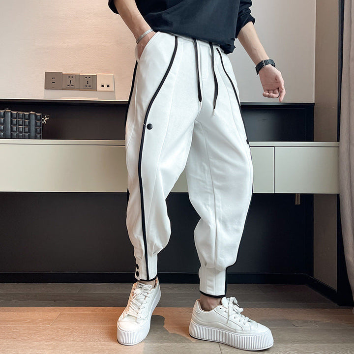 Men's Tapered Joggers with Drawstring Waist and Pockets