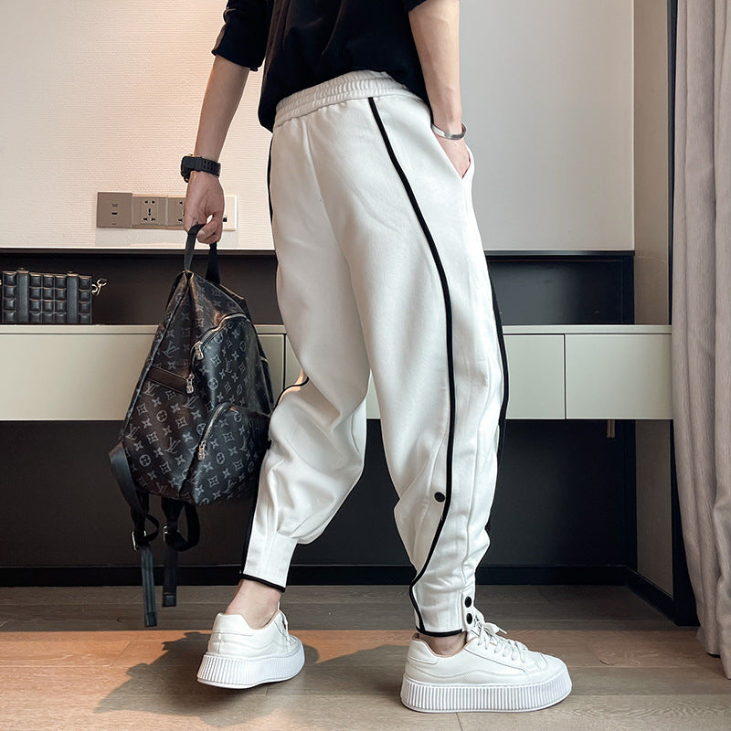 Men's Tapered Joggers with Drawstring Waist and Pockets