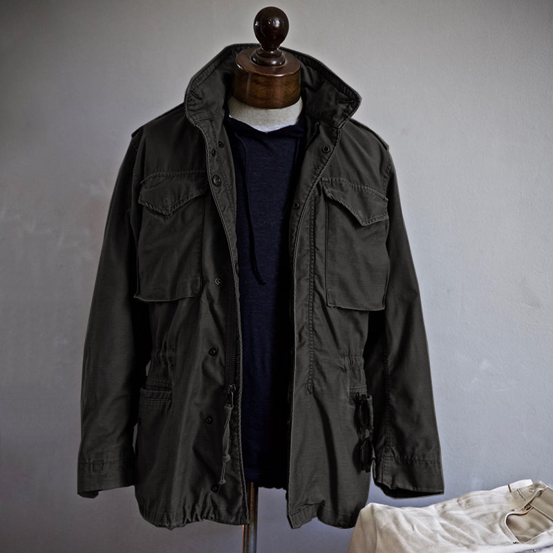 Men's Utility Zip-Up Jacket Black