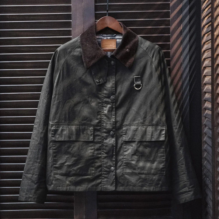 Men's Waxed Spey Fishing Jacket Dark Gray
