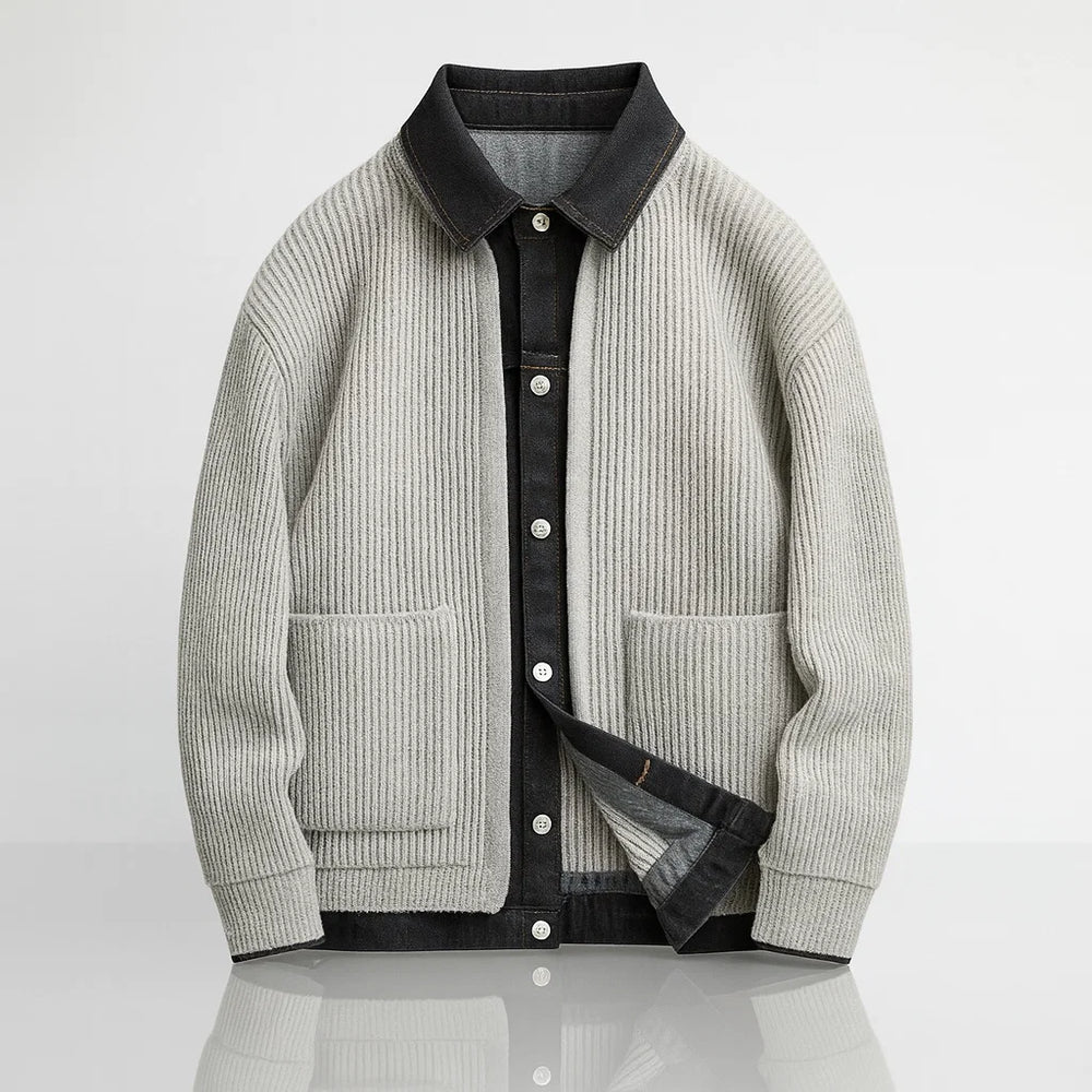 Men's Wool Jacket - Stylish and Warm Outerwear Gray