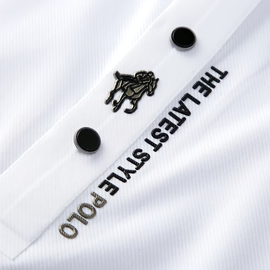 Men's Wrinkle-Free Polo T-Shirt-MODAUTLET