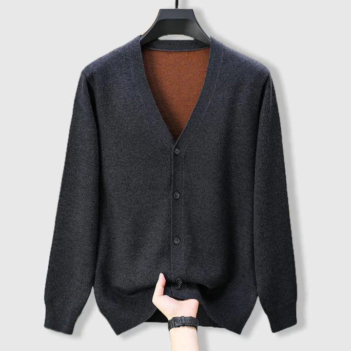 Merino Cashmere Jacket for Ultimate Comfort Dark Gray