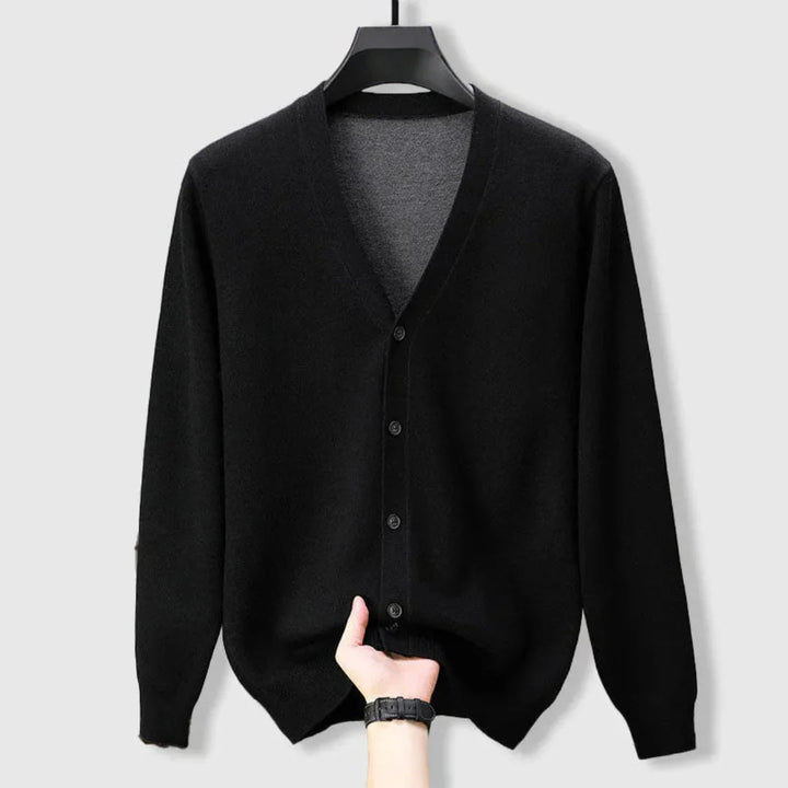 Merino Cashmere Jacket for Ultimate Comfort Classic Black