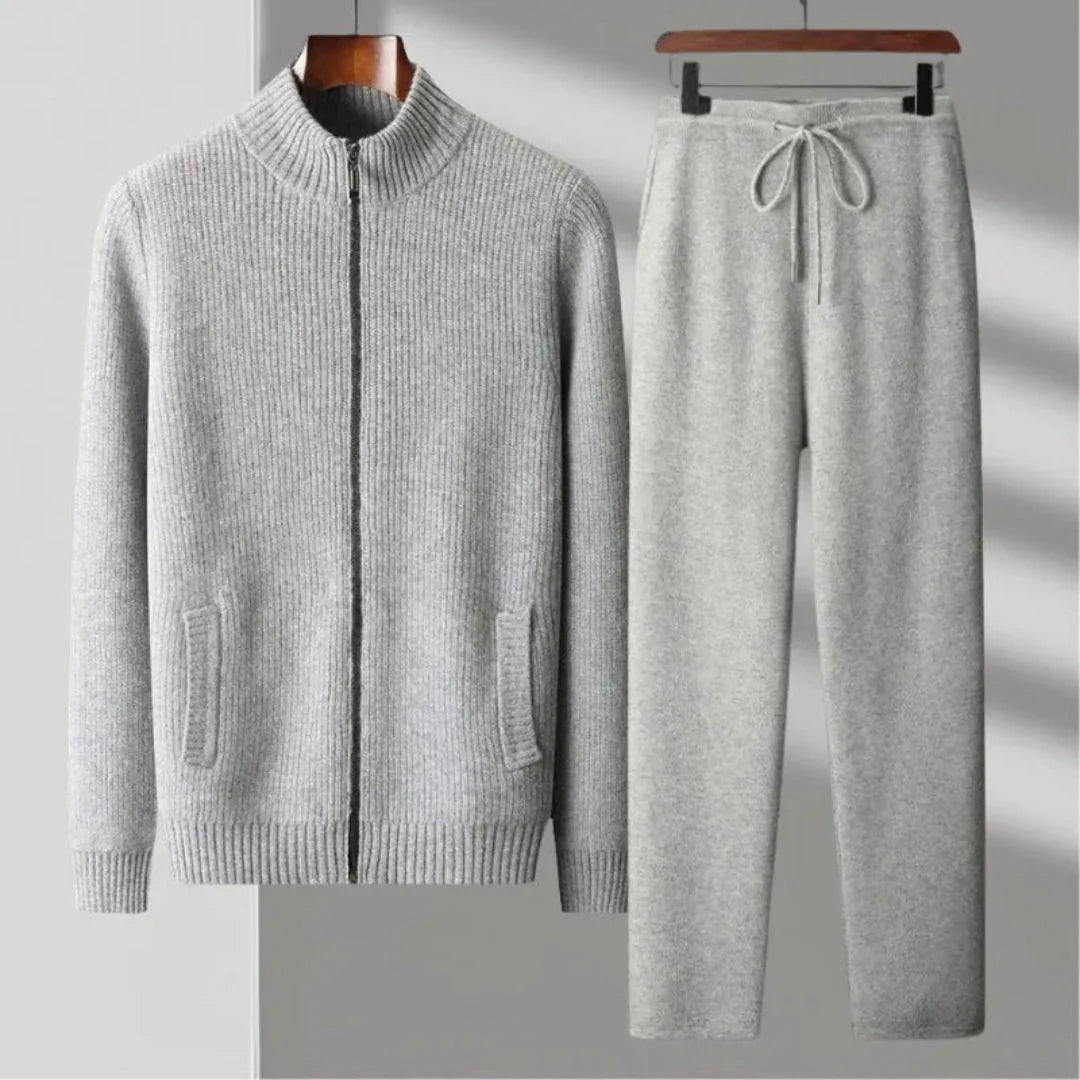 Merino Wool Full-Zip Set for Ultimate Comfort