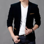 Mens Casual Blazer Jacket For Business And Smart Casual Black