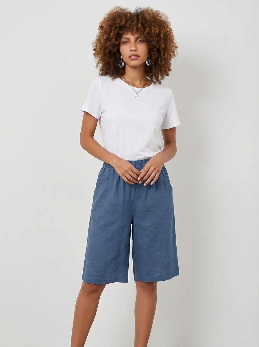 Mia | Women's High Waisted Summer Lounge Shorts