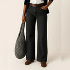 High Waisted Wide Leg Jeans for Women Dark Gray