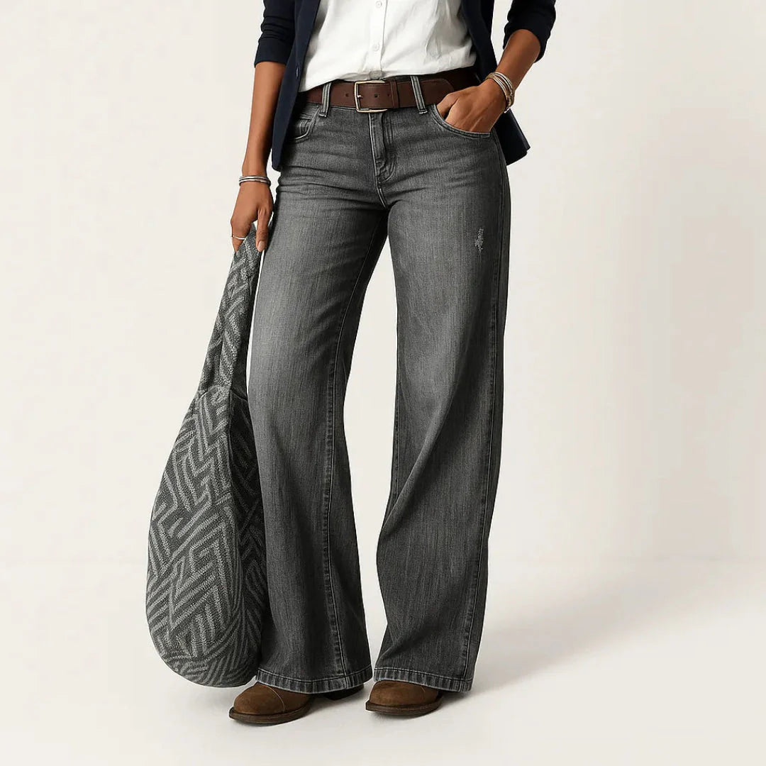 High Waisted Wide Leg Jeans for Women-MODAUTLET