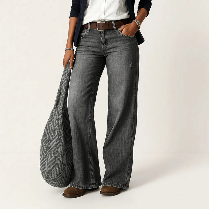 High Waisted Wide Leg Jeans for Women-MODAUTLET