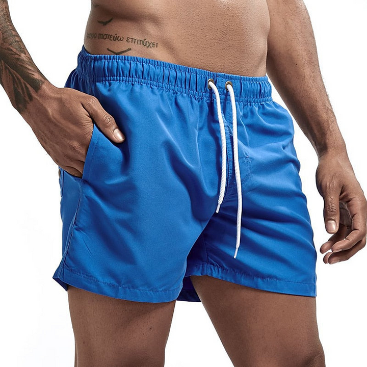 Michael | Men's Summer Swim Shorts with Drawstring Royal Blue