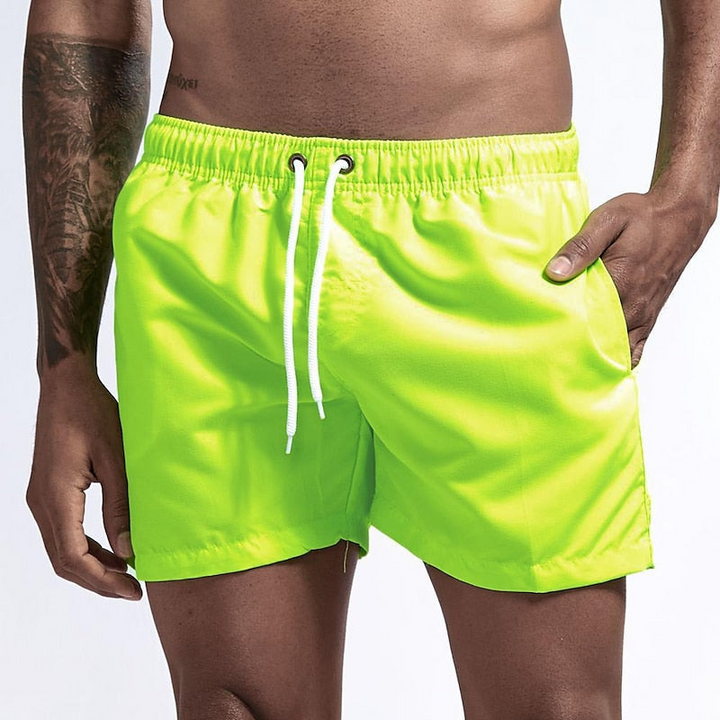 Michael | Men's Summer Swim Shorts with Drawstring Green