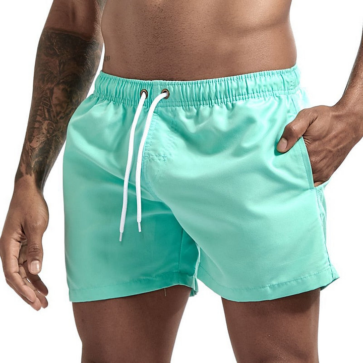 Michael | Men's Summer Swim Shorts with Drawstring Sky Blue