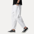 Cozy Cropped Lounge Pants for Ultimate Comfort White
