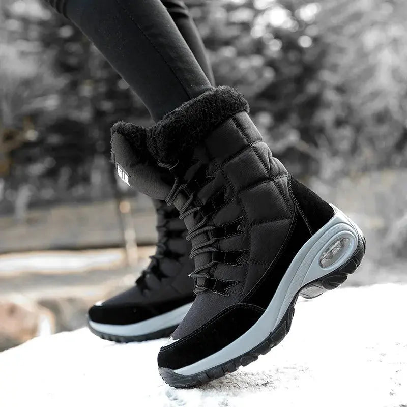 Women's Cozy & Stylish Mid-Calf Waterproof Snow Boots