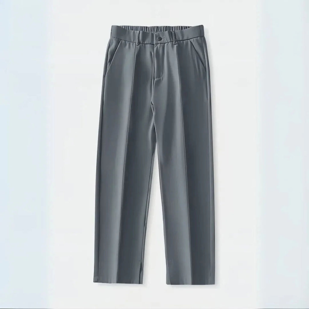 Pleated Trousers for Effortless Style Dark Gray