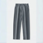 Pleated Trousers for Effortless Style Dark Gray