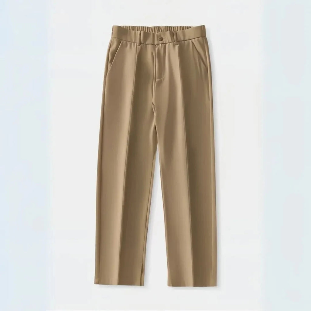 Pleated Trousers for Effortless Style Khaki