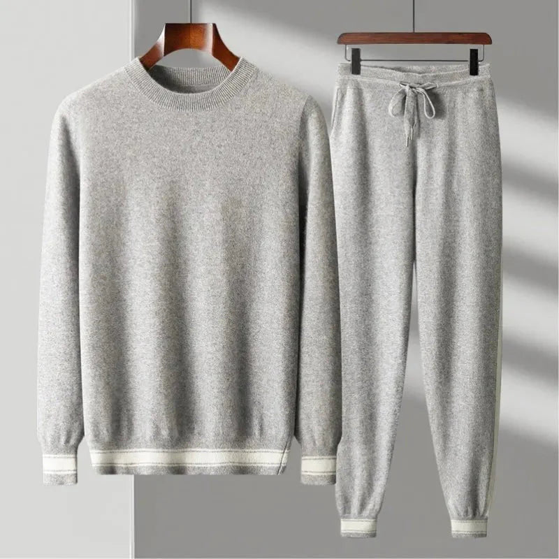 Wool Pullover and Jogger Set for Ultimate Comfort Gray
