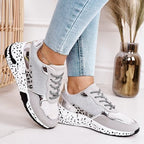 Women's Comfort Fit Orthopedic Walking Sneakers Silver