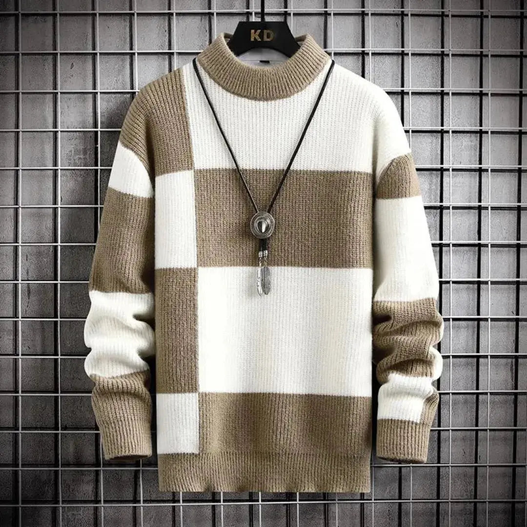 Monochrome Memento Sweater - Stylish and Versatile Latte