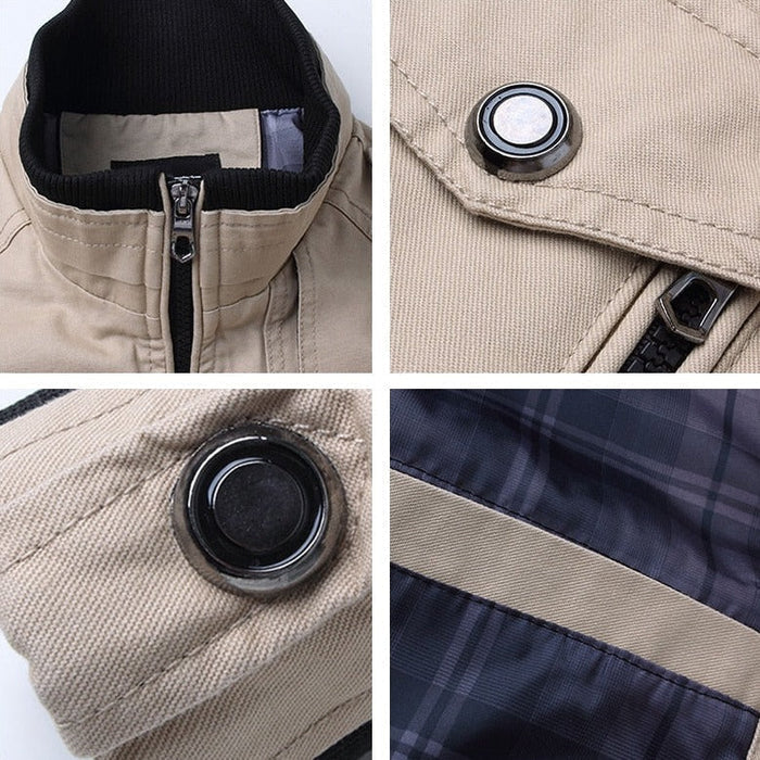 Multi-Pocket Bomber Jacket