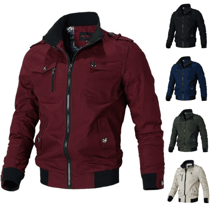 Multi-Pocket Bomber Jacket