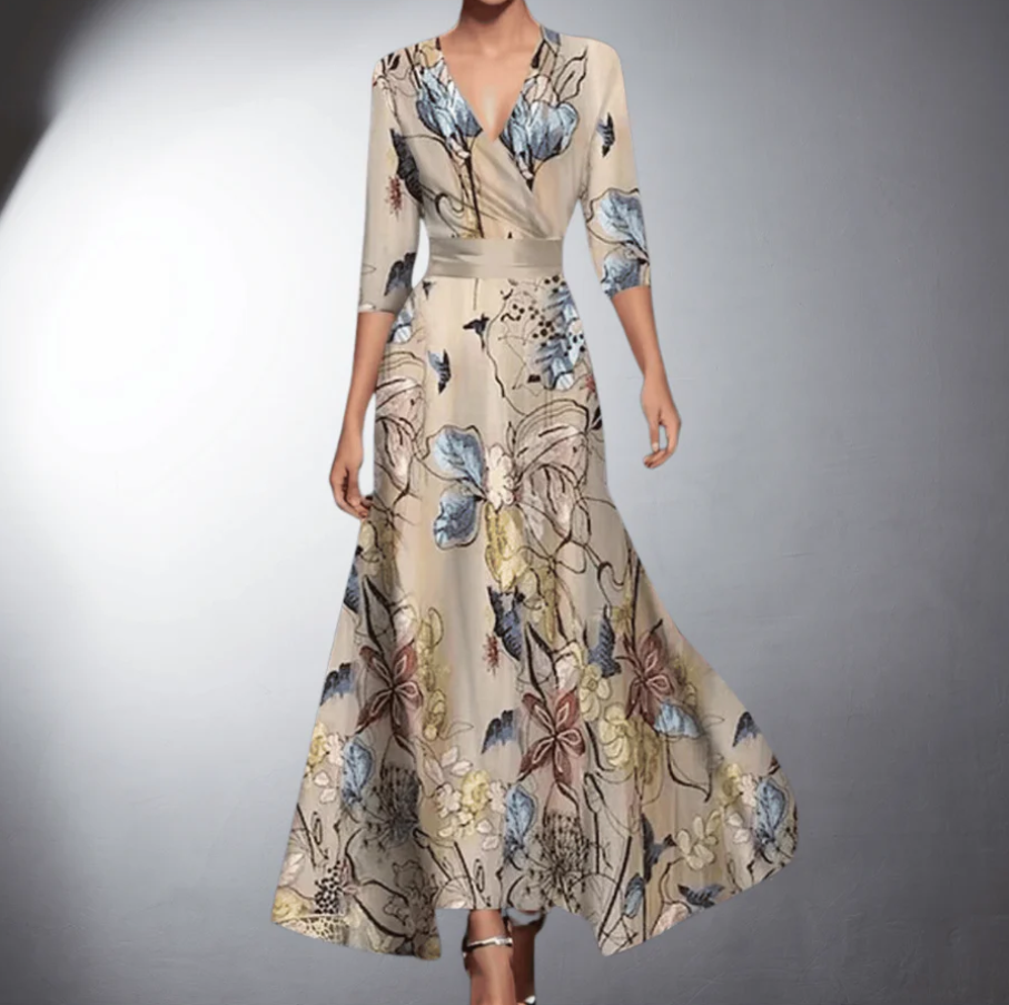 Elegantes Maxikleid mit Blumenmuster für Damen