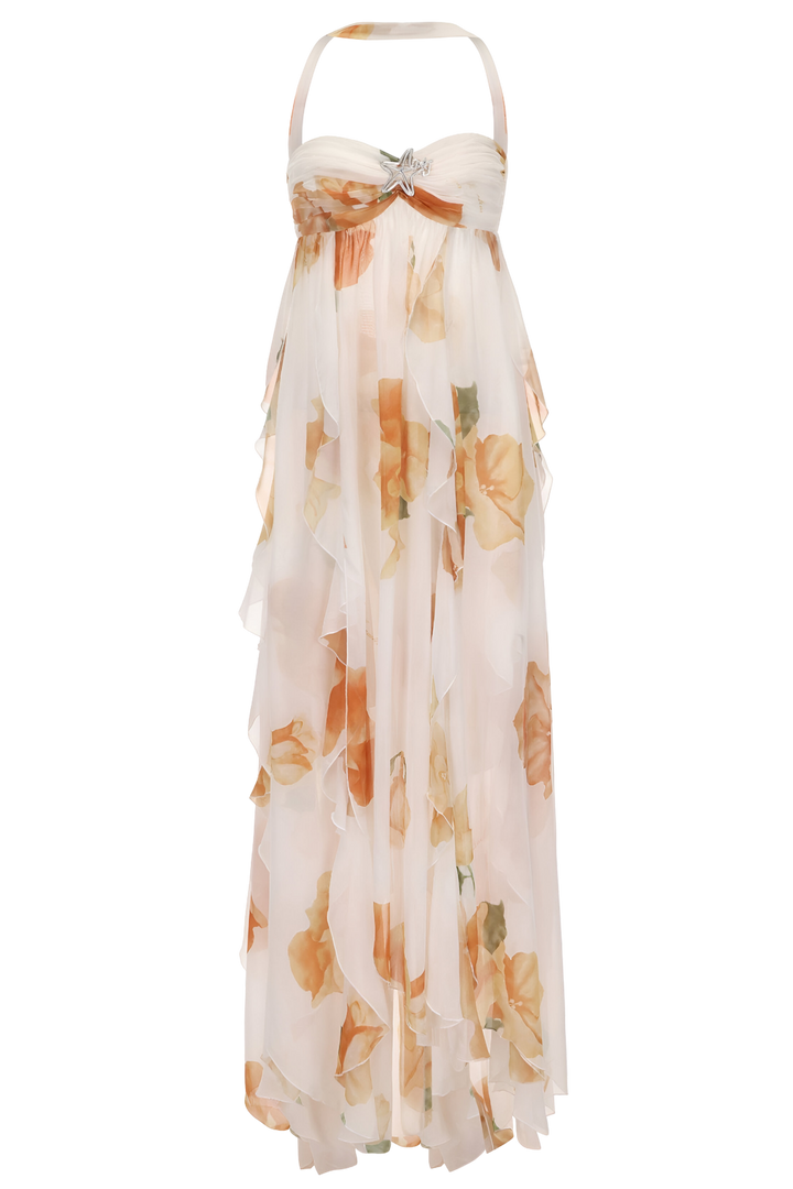 Women's Elegant Halter Maxi Dress