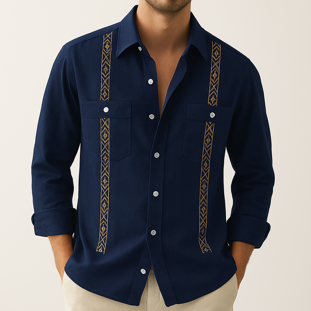 Men's Linen Shirt - Capri Coast Style